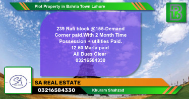Residential Plot for Sale in Bahria Town, Lahore - (BP-75212)