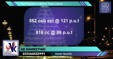 Residential Plot for Sale in Bahria Town, Lahore - (BP-75220)