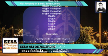 Residential Plot for Sale in Bahria Town, Lahore - (BP-75228)