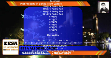 Residential Plot for Sale in Bahria Town, Lahore - (BP-75229)