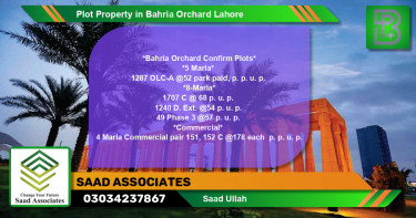 Commercial Plot for Sale in Bahria Orchard, Lahore - (BP-75282)
