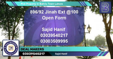 Residential Plot for Sale in Bahria Town, Lahore - (BP-75283)