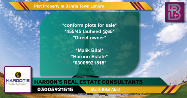 Residential Plot for Sale in Bahria Town, Lahore - (BP-75293)