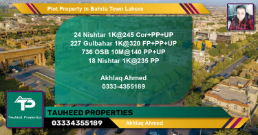 Residential Plot for Sale in Bahria Town, Lahore - (BP-75324)