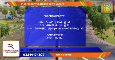Residential Plot for Sale in Bahria Town, Lahore - (BP-75342)