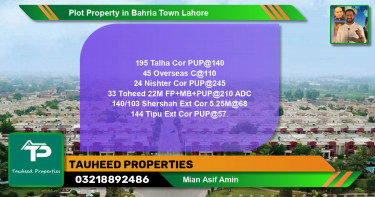 Residential Plot for Sale in Bahria Town, Lahore - (BP-75346)