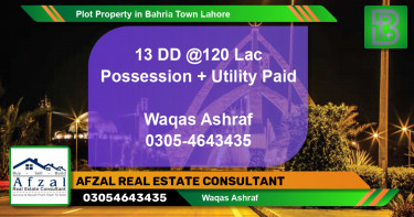 Residential Plot for Sale in Bahria Town, Lahore - (BP-75359)