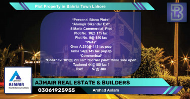 Commercial Plot for Sale in Bahria Town, Lahore - (BP-75376)