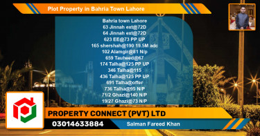 Residential Plot for Sale in Bahria Town, Lahore - (BP-75386)