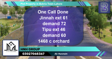 Residential Plot for Sale in Bahria Town, Lahore - (BP-75390)