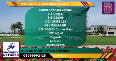 Residential Plot for Sale in Bahria Orchard, Lahore - (BP-75391)