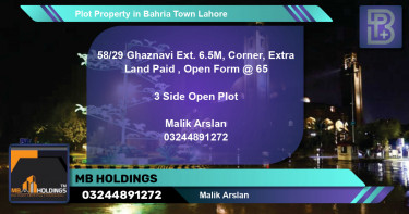 Residential Plot for Sale in Bahria Town, Lahore - (BP-75406)