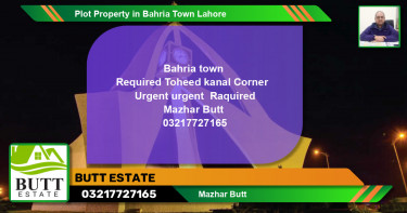 Residential Plot for Sale in Bahria Town, Lahore - (BP-75420)