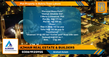 Commercial Plot for Sale in Bahria Town, Lahore - (BP-75431)
