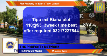 Residential Plot for Sale in Bahria Town, Lahore - (BP-75455)