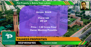 Residential Plot for Sale in Bahria Town, Lahore - (BP-75490)