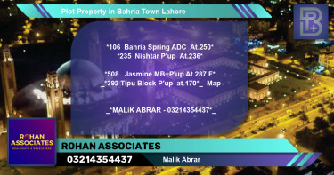 Residential Plot for Sale in Bahria Town, Lahore - (BP-75499)