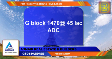 Residential Plot for Sale in Bahria Town, Lahore - (BP-75504)