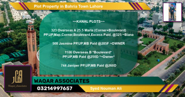 Residential Plot for Sale in Bahria Town, Lahore - (BP-75516)