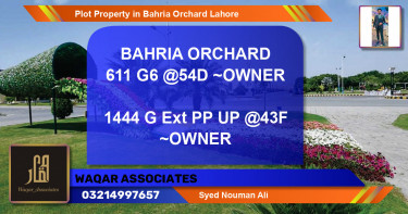Residential Plot for Sale in Bahria Orchard, Lahore - (BP-75520)