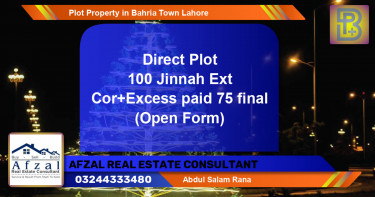 Residential Plot for Sale in Bahria Town, Lahore - (BP-75525)