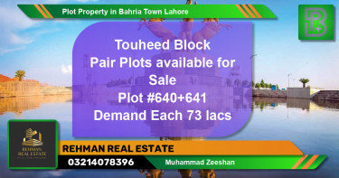 Residential Plot for Sale in Bahria Town, Lahore - (BP-75527)
