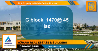 Residential Plot for Sale in Bahria Orchard, Lahore - (BP-75539)