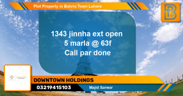 Residential Plot for Sale in Bahria Town, Lahore - (BP-75545)