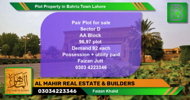 Residential Plot for Sale in Bahria Town, Lahore - (BP-75549)