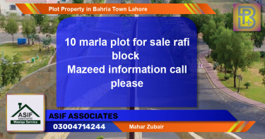 Residential Plot for Sale in Bahria Town, Lahore - (BP-75562)