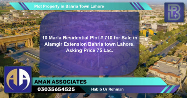 Residential Plot for Sale in Bahria Town, Lahore - (BP-75568)