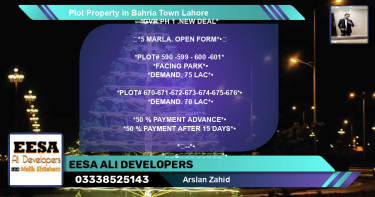Residential Plot for Sale in Bahria Town, Lahore - (BP-75569)