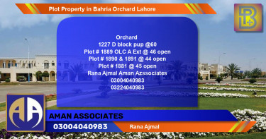 Residential Plot for Sale in Bahria Orchard, Lahore - (BP-75573)