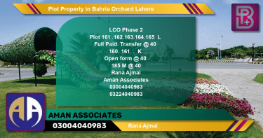 Residential Plot for Sale in Bahria Orchard, Lahore - (BP-75586)