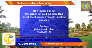 Residential Plot for Sale in Bahria Town, Lahore - (BP-75665)