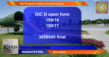 Residential Plot for Sale in Bahria Orchard, Lahore - (BP-75689)