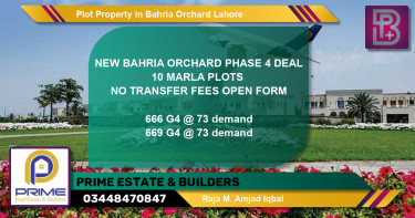 Residential Plot for Sale in Bahria Orchard, Lahore - (BP-75721)