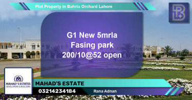 Residential Plot for Sale in Bahria Orchard, Lahore - (BP-75744)