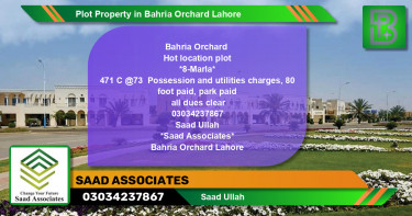 Residential Plot for Sale in Bahria Orchard, Lahore - (BP-75745)