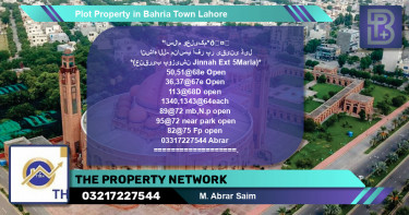 Residential Plot for Sale in Bahria Town, Lahore - (BP-75752)