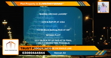 Residential Plot for Sale in Bahria Town, Lahore - (BP-75777)