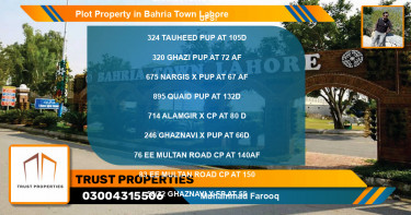 Residential Plot for Sale in Bahria Town, Lahore - (BP-75820)