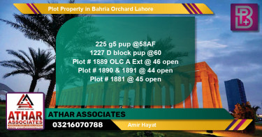 Residential Plot for Sale in Bahria Orchard, Lahore - (BP-75855)