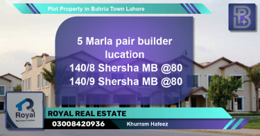 Residential Plot for Sale in Bahria Town, Lahore - (BP-75886)