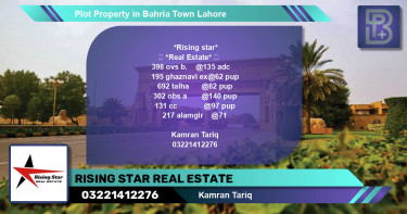 Residential Plot for Sale in Overseas B -  Bahria Town, Lahore - (BP-76002)