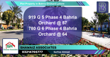 Residential Plot for Sale in Bahria Orchard, Lahore - (BP-76009)