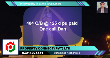 Residential Plot for Sale in Bahria Town, Lahore - (BP-76066)