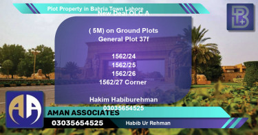 Residential Plot for Sale in Bahria Town, Lahore - (BP-76102)