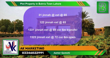 Residential Plot for Sale in Bahria Town, Lahore - (BP-76114)