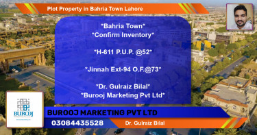 Residential Plot for Sale in Bahria Town, Lahore - (BP-76130)